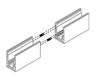 1 paire de tige de centrage en ligne, D8 H25 -  ref: DF25 